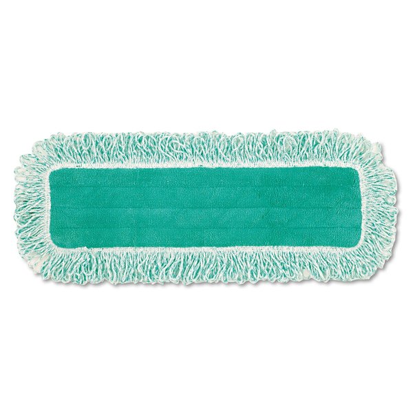 Rubbermaid Commercial 18 in Dust Mop, Green, Microfiber, PK6 FGQ41800GR00